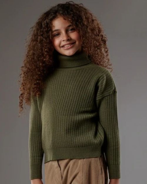 Cozy High-Neck Knit Pullover