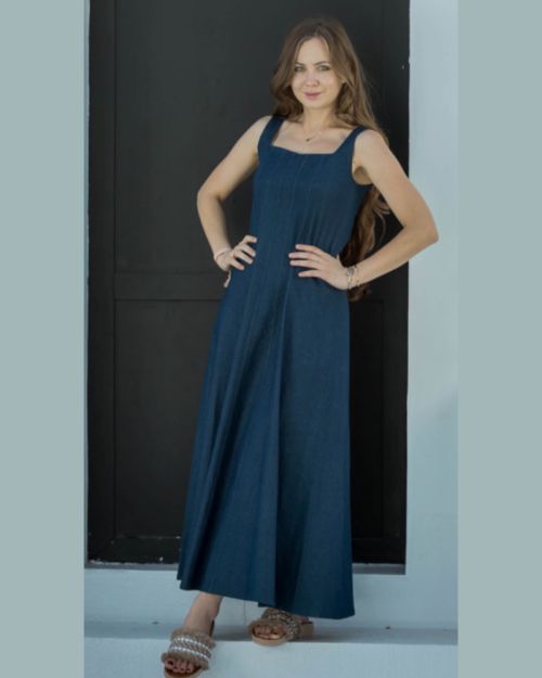 Denim Maxi Dress