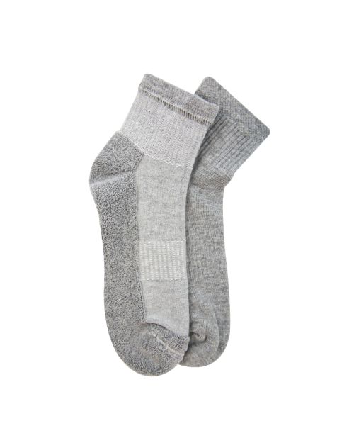 Short Printed Socks Half Terry Grey For Men 