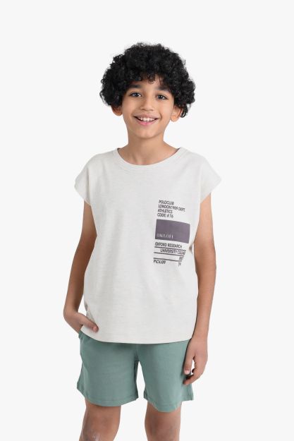 Boys Graphic Print Sleeveless T-Shirt 1