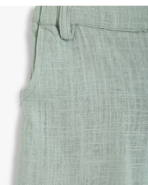 Boys Linen Blend Chino Trousers 1