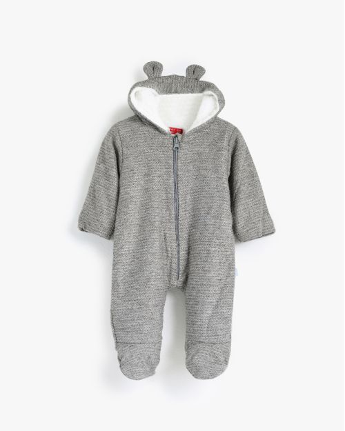Happy Bear Hooded Romper