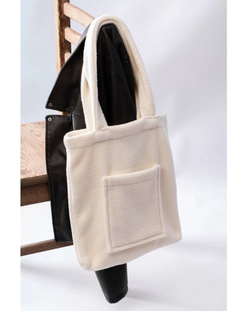 off white Teddy Tote 