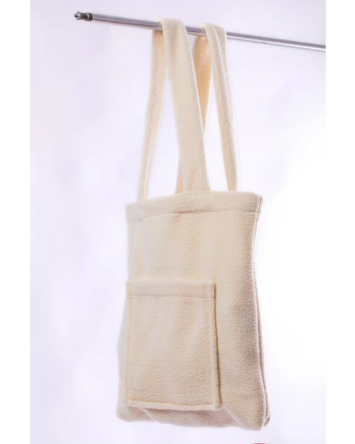 off white Teddy Tote 