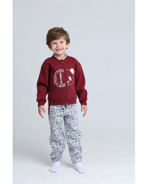 Round Printed Pajamas Set