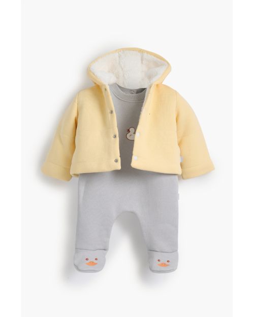 Tweet Hooded Jacket + Rouned Romper