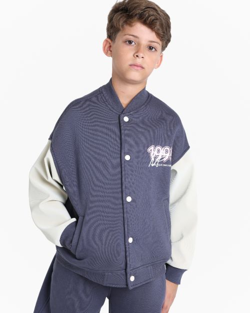 Kids Cotton Varsity Jacket