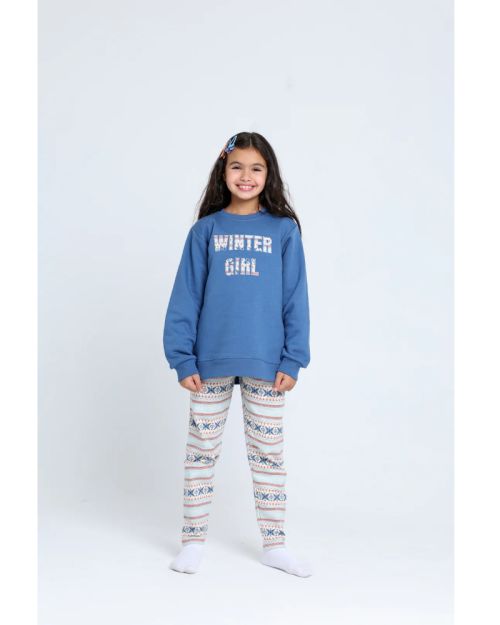 Round Printed Pajamas Set 