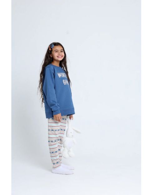 Round Printed Pajamas Set 