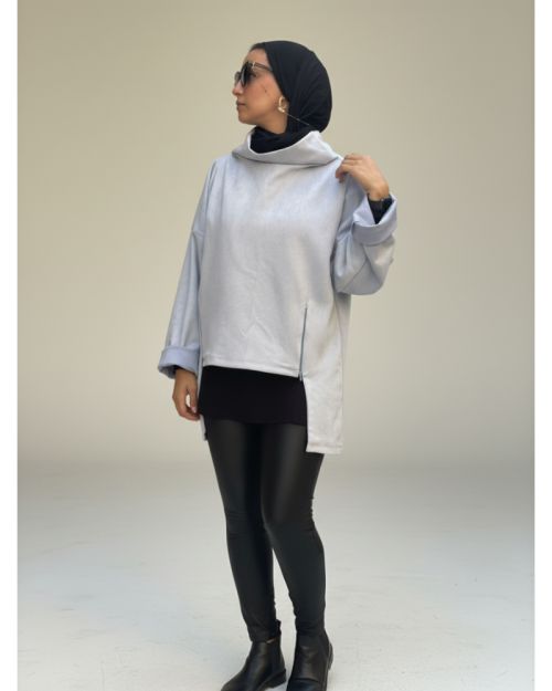 Drape Turtleneck Top