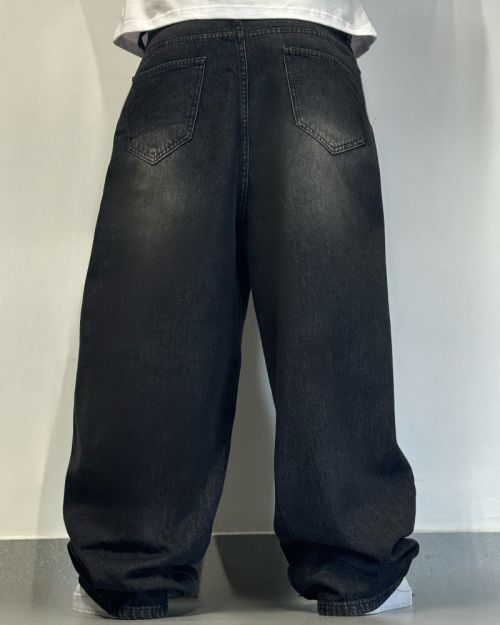 stonewashed black jeans