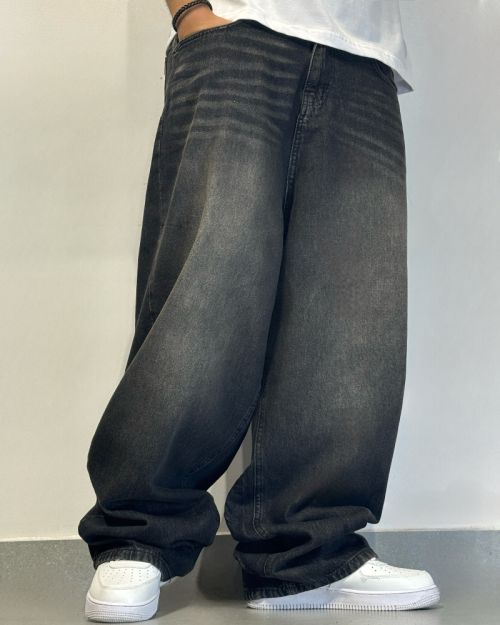 stonewashed black jeans