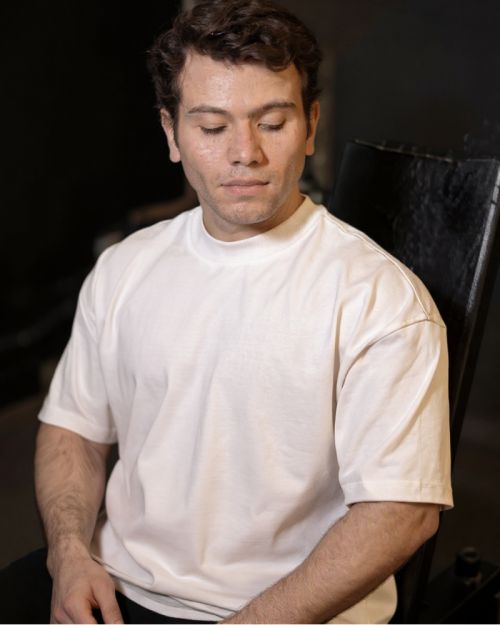 Boxy Fit Off-white t-shirt 