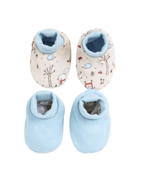 Printed Baby Slippers Pack Of 2
