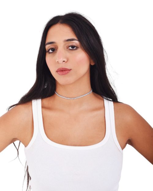 Classic Thin Tennis Choker Necklace