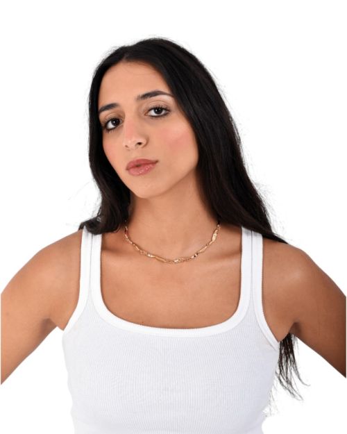 Chunky Paperclip Style Link Chain Necklace