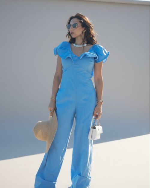 Ruffle Sleeve Jumpsuit