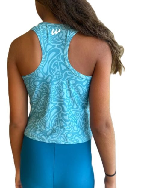 Girls' Patterned Racerback Athletic Tank Top