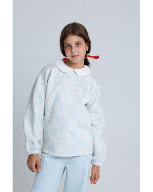 بيجامة مطبوعة بأكمام طويلة للبنات من جونيور