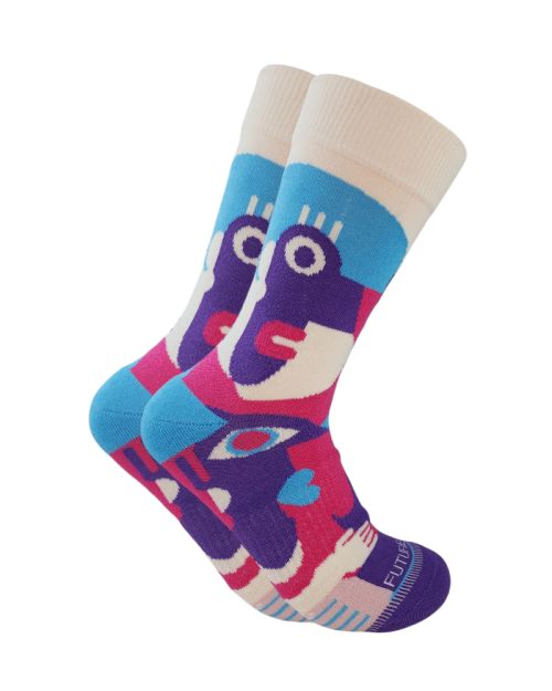 Long Socks Liner Heel and Toe Casual Style MultiColoure