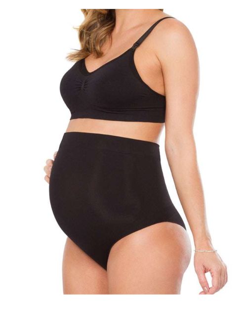 لبس داخلي حمل قطني بخصر منخفض بدون خياطة | ملابس داخلية للحمل بتصميم يمر تحت البطن ولا يظهر تحت الملابس.