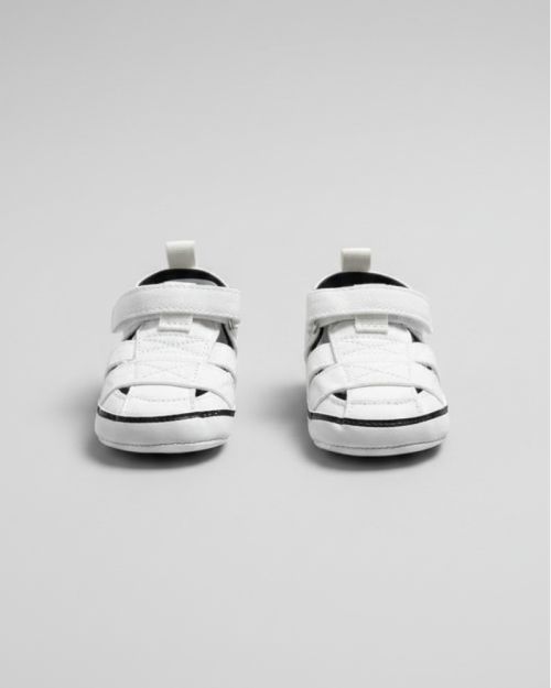 Classic White Minimalist Toddler Fisherman Sandals