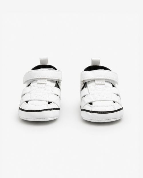 Classic White Minimalist Toddler Fisherman Sandals