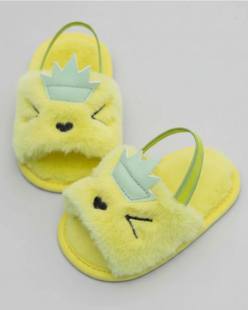 Baby Plush Cartoon Slippers