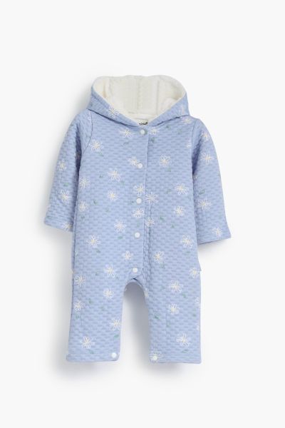 Daisy Flower Hooded Printed Romper