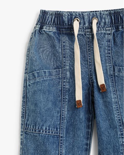 Comfort Fit Drawstring Denim Joggers