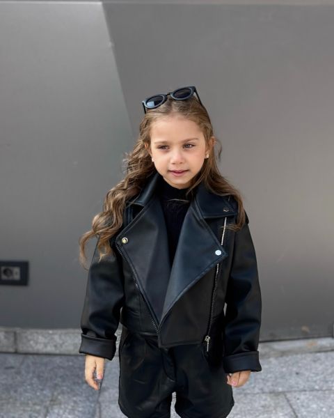 Harley kids leather jacket