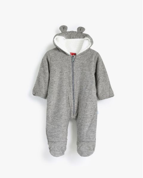 Happy Bear Hooded Romper