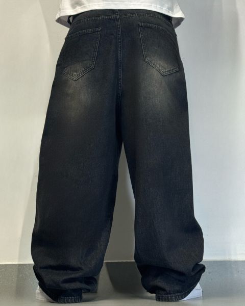 stonewashed black jeans